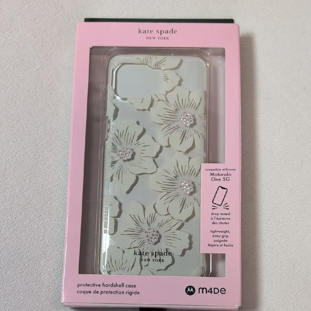 kate spade Hollyhock Clear Phone Case  Motorola One 5G